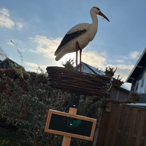 Geboortebord - Ooievaar op nest | Aanrader!